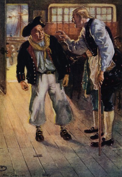 Ilustracja do Wyspy Skarbów autorstwa John Cameron