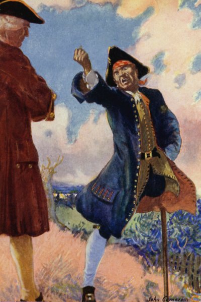 Ilustracja do Wyspy Skarbów autorstwa John Cameron