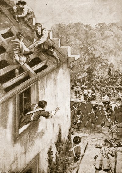 Napaść na Dunkeld, 21 sierpnia 1689 (lito) autorstwa John Cameron