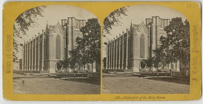 Katedra Najświętszego Imienia, Chicago, ok. 1870 autorstwa John Carbutt
