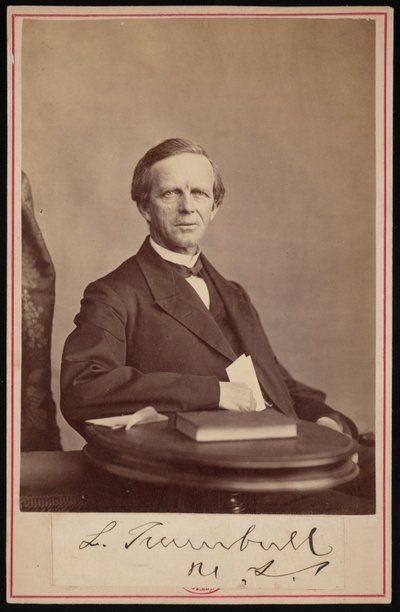 Portret Lymana Trumbulla 1813-1896, przed 1876 r. autorstwa John Carbutt