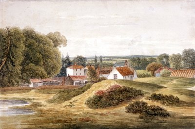 The Spaniards Inn, Hampstead Heath, Hampstead, Londyn, c1820 autorstwa John Cawthorn
