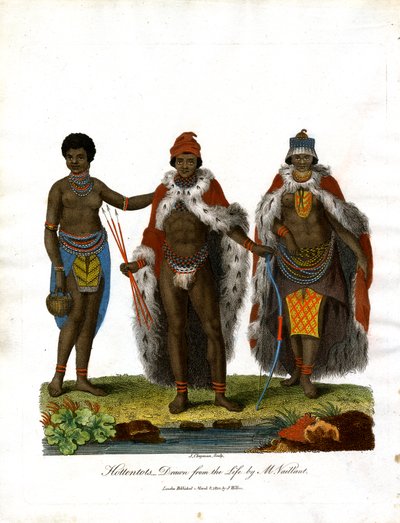 Hottentots Drawn from the Life by M. Vaillant autorstwa John Chapman