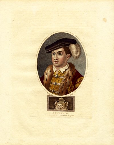 Portret króla Anglii Edwarda VI autorstwa John Chapman