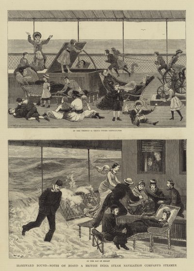 Powrót do domu, notatki na pokładzie parowca British India Steam Navigation Company autorstwa John Charles Dollman
