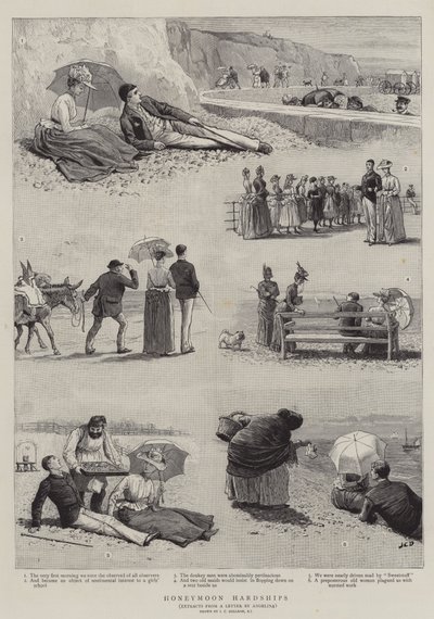Trudności w podróży poślubnej autorstwa John Charles Dollman