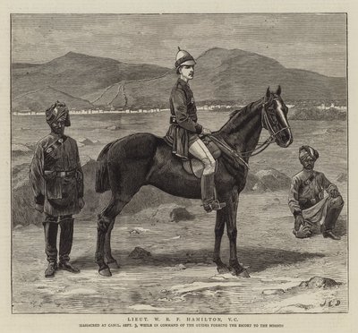 Porucznik WRP Hamilton, VC autorstwa John Charles Dollman