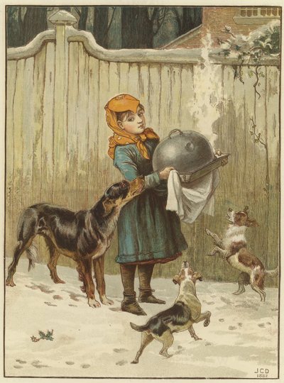 Świąteczny obiad w niebezpieczeństwie autorstwa John Charles Dollman