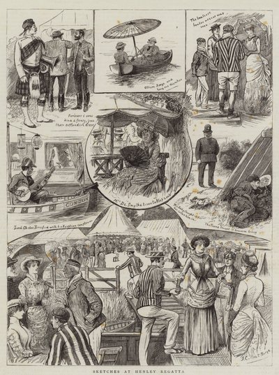Szkice w Henley Regatta autorstwa John Charlton