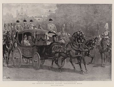 Procesja panny młodej opuszcza Marlborough House autorstwa John Charlton