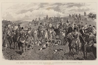 Spotkanie Devon i Somerset Staghounds w Hawkcombe Head autorstwa John Charlton