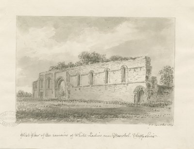 Brewood - Klasztor Whiteladies autorstwa John Chessell Buckler