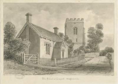 Draycott in the Moors - Szkoła : rysunek w sepii, 1841 autorstwa John Chessell Buckler