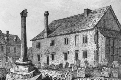 Gimnazjum w Dorchester, Oxfordshire autorstwa John Chessell Buckler
