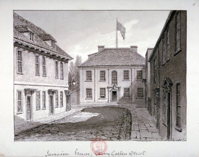 Jamaica House, Cherry Garden Street, Bermondsey, Londyn, 1826 autorstwa John Chessell Buckler