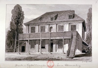 Jamaica House, Cherry Garden Street, Bermondsey, Londyn, 1827 autorstwa John Chessell Buckler