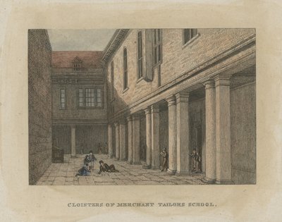 Szkoła Kupców Taylorów autorstwa John Chessell Buckler