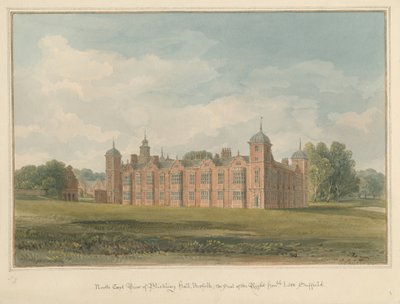 Norfolk - Blickling Hall, 1820 autorstwa John Chessell Buckler