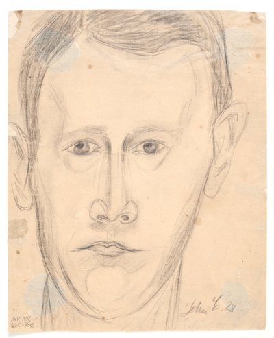 Autoportret jedna twarz autorstwa John Christensen