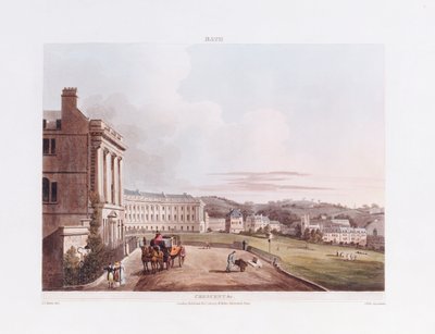 Półksiężyc, z „Kąpiel ilustrowana szeregiem poglądów”, 1806 autorstwa John Claude Nattes