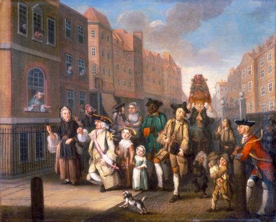 „Majowy poranek”, c1760 autorstwa John Collet