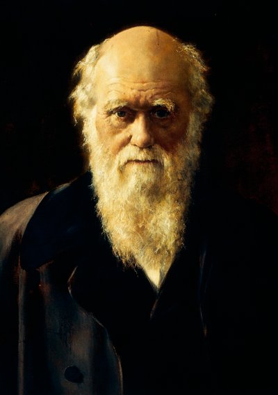 Portret Karola Darwina autorstwa John Collier