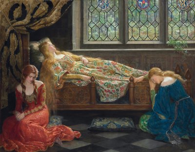Śpiąca królewna autorstwa John Collier