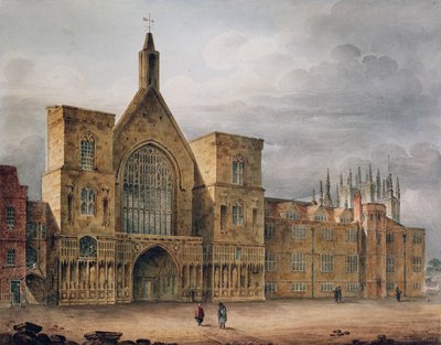 Wejście do Westminster Hall, 1807 r. autorstwa John Coney