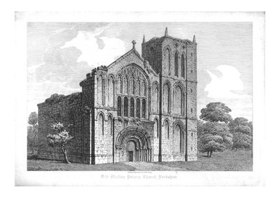 Stary kościół Malton Priory, Yorkshire, początek XIX wieku. autorstwa John Coney