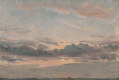 Studium chmur, Zachód słońca, ca. 1821. autorstwa John Constable