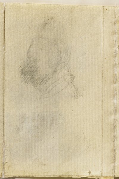 Głowa mężczyzny w profilu autorstwa John Constable