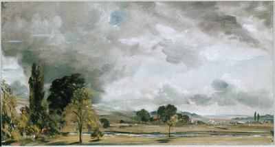 Widok na Salisbury, z biblioteki domu archidiakona Fishera (olej na płótnie) autorstwa John Constable