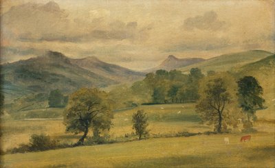 Widok w Krainie Jezior (akwarela) autorstwa John Constable
