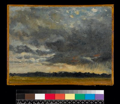 W Hampstead, patrząc w kierunku Harrow, przed 1837 autorstwa John Constable