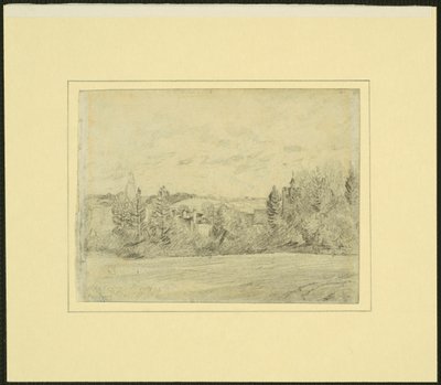 Binfield Rectory and Church, Berkshire autorstwa John Constable
