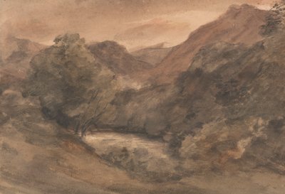 Borrowdale: Wieczór po pięknym dniu, 1 października 1806 autorstwa John Constable