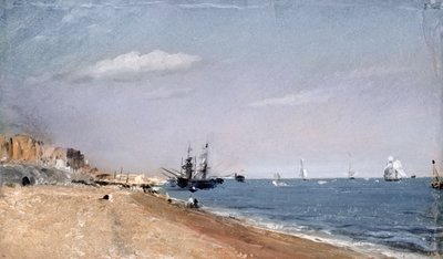 Brighton Beach z colliers, 1824 (olej na papierze) autorstwa John Constable