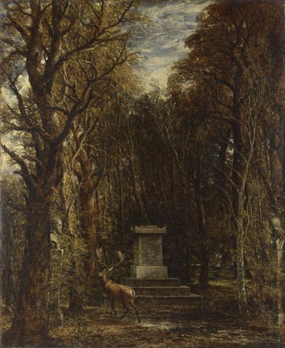 Pomnik ku czci sir Joshuy Reynoldsa, wzniesiony na terenie posiadłości Coleorton Hall w hrabstwie Leicestershire przez nieżyjącego już sir George’a Beaumonta, baroneta. autorstwa John Constable