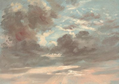 Badanie chmur: burzliwy zachód słońca autorstwa John Constable