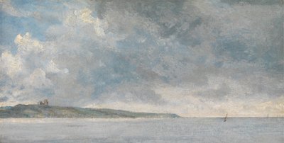 Nabrzeżna scena z klifami autorstwa John Constable