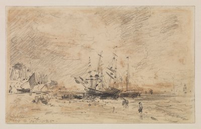 Colliers na plaży w Brighton, 14 października 1825 autorstwa John Constable