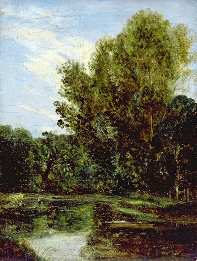 Corner of Hampstead Ponds (olej na pokładzie) autorstwa John Constable