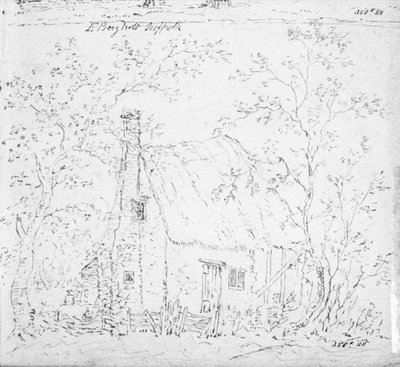 Domek w East Bergholt (rysunek) autorstwa John Constable