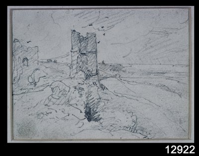 Domki na wysokim brzegu, 1834 autorstwa John Constable