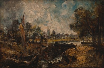 Śluza Dedham autorstwa John Constable