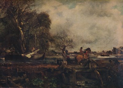 Dedham Lock lub Skaczący koń, 1825, 1922. autorstwa John Constable