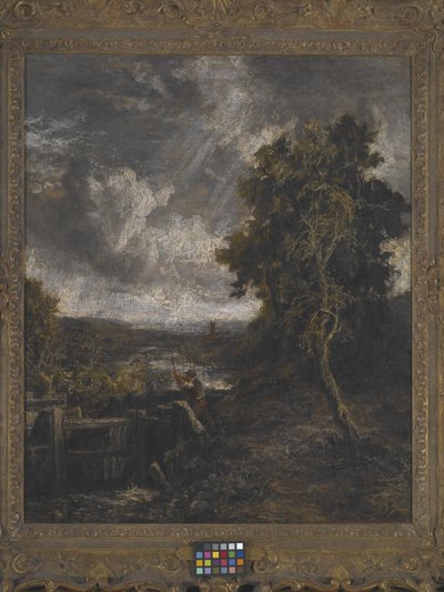 East Bergholt - Lock On Stour (olej na płótnie) autorstwa John Constable