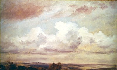 Rozległy Krajobraz (olej na płótnie) autorstwa John Constable