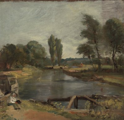 Zamek Flatford autorstwa John Constable