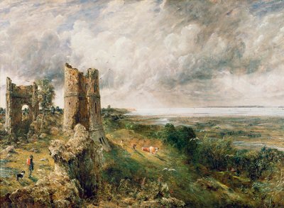 Zamek Hadleigh, 1829 autorstwa John Constable